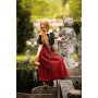 Mittelalter Kurzarmbluse "Verena" Schwarz XL