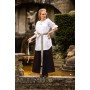 Mittelalter Kurzarmbluse "Verena" Weiß XXXL