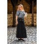 Mittelalter Kurzarmbluse "Verena" Taubenblau L