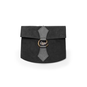Leder-Gürteltasche mit Drachenschließe "Will" Schwarz