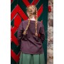 Mittelalter Bluse "Tilda" Braun XXL