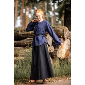 Mittelalter Bluse "Tilda" Blau L