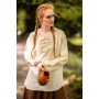 Mittelalter Bluse "Tilda" Natur S