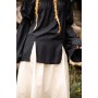 Klassische Mittelalterbluse "Emma" Schwarz L/XL
