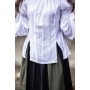 Klassische Mittelalterbluse "Emma" Weiß L/XL
