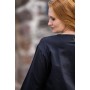 Mittelalter Bluse "Tilda" Schwarz XXL