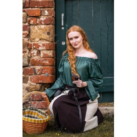 Klassische Mittelalterbluse "Emma" Grün XXXL