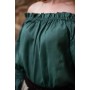 Klassische Mittelalterbluse "Emma" Grün XXXL