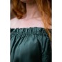 Klassische Mittelalterbluse "Emma" Grün XXXL