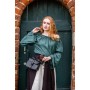 Klassische Mittelalterbluse "Emma" Grün XXXL