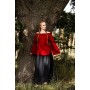 Klassische Mittelalterbluse "Emma" Rot L/XL