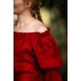 Klassische Mittelalterbluse "Emma" Rot L/XL