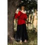Klassische Mittelalterbluse "Emma" Rot XXL