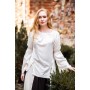 Klassische Mittelalterbluse "Emma" Natur S/M