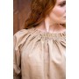Klassische mittelalter-Baumwollbluse "Coletta" Braun XXL