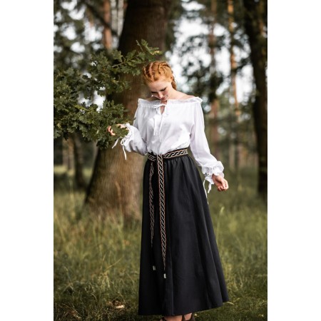 Mittelalterbluse "Edith" Weiß M