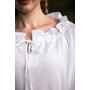 Mittelalterbluse "Edith" Weiß M