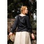 Mittelalterbluse "Edith" Schwarz S