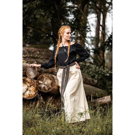 Mittelalterbluse "Edith" Schwarz XS
