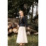Mittelalterbluse "Edith" Schwarz XS