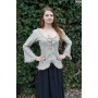 Bluse mit Spitze "Grete" Hanffarben XXXL