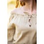 Mittelalterbluse "Edith" Hanffarben M