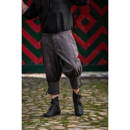 Kniebundhose mit Unterbeinschnürung "Laurence" Braun XXL