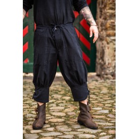 Kniebundhose mit Unterbeinschnürung "Laurence" Schwarz XXL