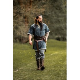 Wikinger Tunika kurzarm "Njal" Blau XL