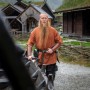 Wikinger-Kurzarmtunika "Olaf" Ziegelrot XL