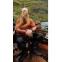 Wikinger-Kurzarmtunika "Olaf" Ziegelrot XL