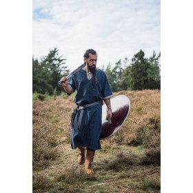 Kurzarmtunika mit Bordüre "Richard" Blau XXL