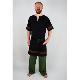Römertunika "Lucius" Schwarz/Rot XL