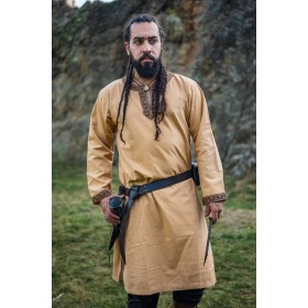Tunika mit Bordüre "Halvor" Honigbraun XL