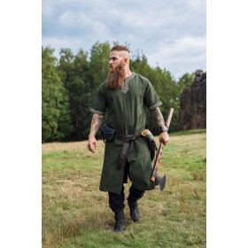 Kurzarmtunika mit Bordüre "Richard" Grün XL