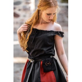 Ärmellose Sommerbluse "Adele" Schwarz XS