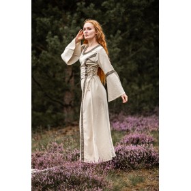 Mittelalter Baumwollkleid "Angie" Natur S