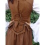 Miederweste mit Stickerei "Selma" Tabakbraun XXXL
