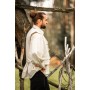 Handgewebte Weste "Lutz" Natur XL