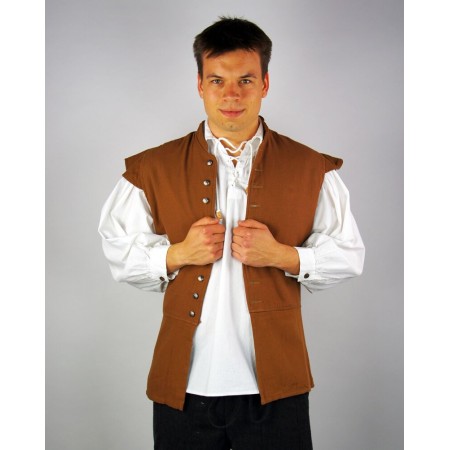 Klassischer Wams "Charles" Tabakbraun M