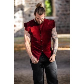 Gefütterter Samtwams "Heinrich" Rot XXXL