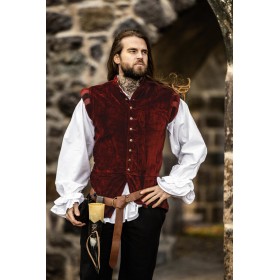 Edler Samt-Wams "Pierre" Rot S