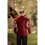 Landsknechtjacke mit geschlitzten Ärmeln "Brandolf" Rot XL