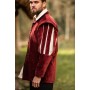 Landsknechtjacke mit geschlitzten Ärmeln "Brandolf" Rot XL