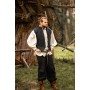 Weste aus handgewebter Baumwolle "Irvin" Schwarz S