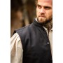 Weste aus handgewebter Baumwolle "Irvin" Schwarz S