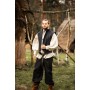 Weste aus handgewebter Baumwolle "Irvin" Schwarz M