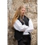 Weste aus handgewebter Baumwolle "Irvin" Schwarz XL