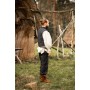 Weste aus handgewebter Baumwolle "Irvin" Schwarz XXXL
