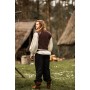 Weste aus handgewebter Baumwolle "Irvin" Braun XL